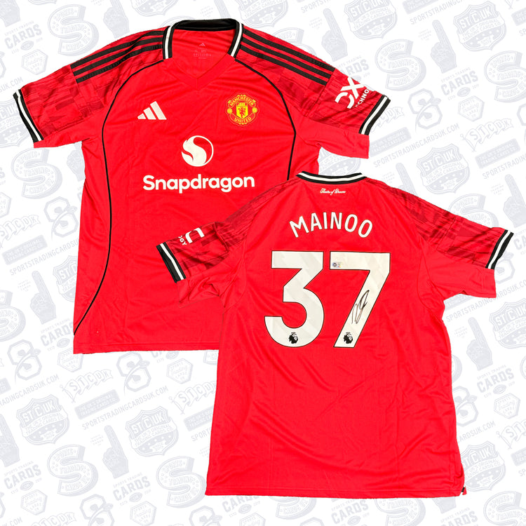 Kobbie Mainoo Signed Manchester United Jersey