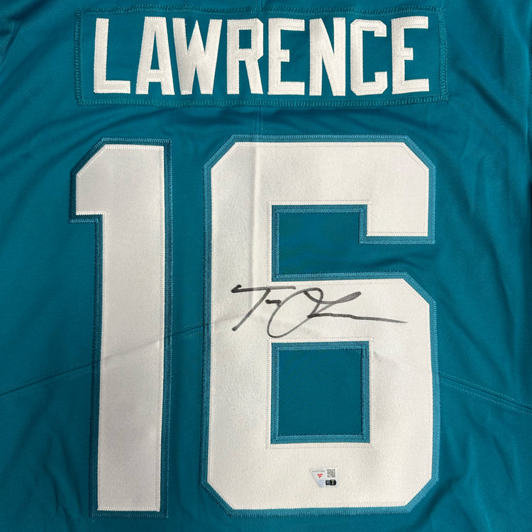 Trevor Lawrence Jacksonville Jaguars Autographed Teal Nike Limited Jersey