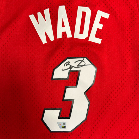 Dwyane Wade Miami Heat Autographed Red Mitchell & Ness 2005-2006 Swingman Jersey