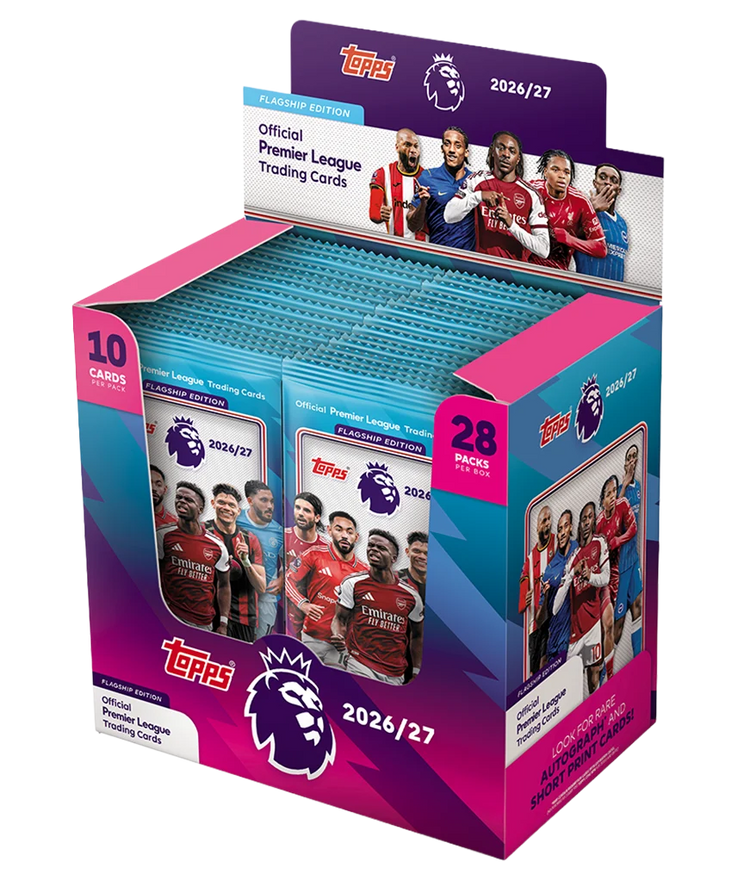 2026/27 Topps Flagship Premier League Trading Cards - Full Box