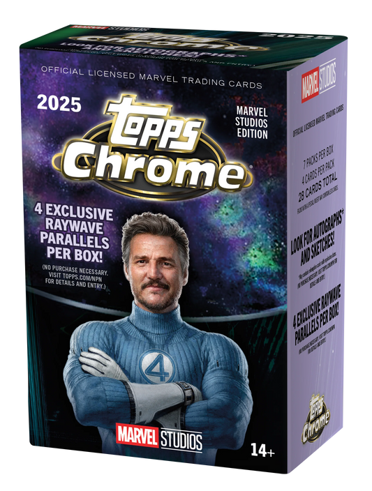 Pre Order - 2025 Topps Marvel Studios Chrome Value Box