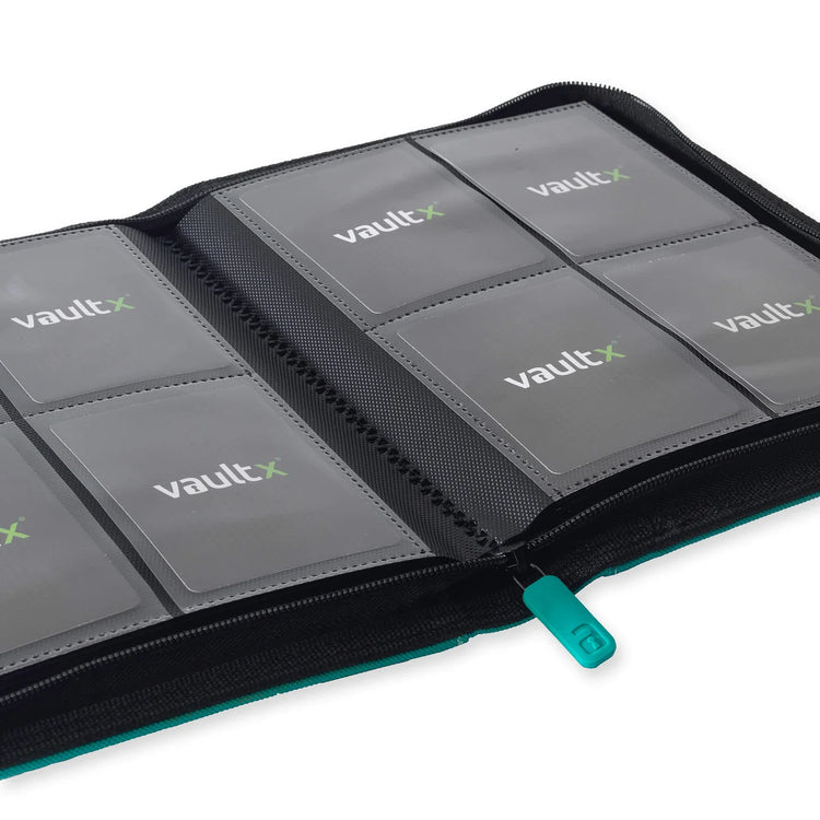 VaultX 4-Pocket eXo-Tec® Zip Binder - Teal