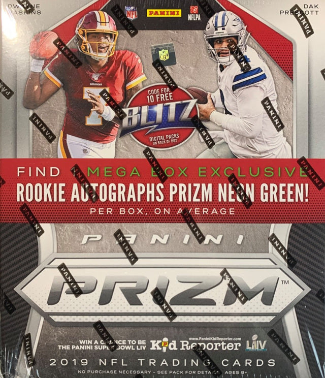 2021 Panini Prizm Football 40-Card Mega 2-Box (Neon Green Pulsar