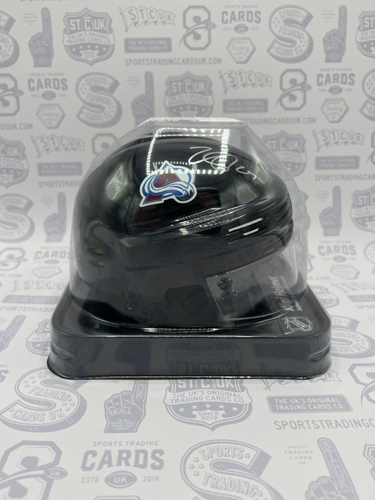 Nathan MacKinnon Colorado Avalanche Autographed Black Mini Helmet