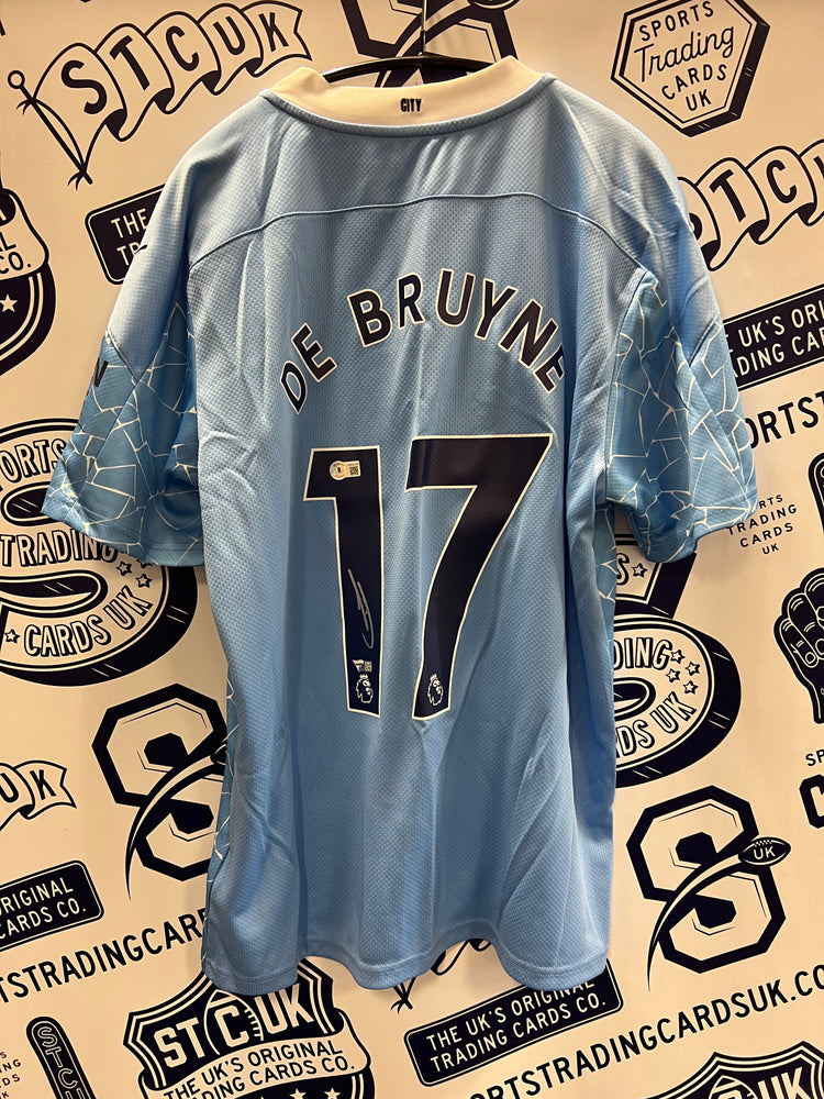 Kevin De Bruyne Manchester City Autographed Puma Home Blue Jersey