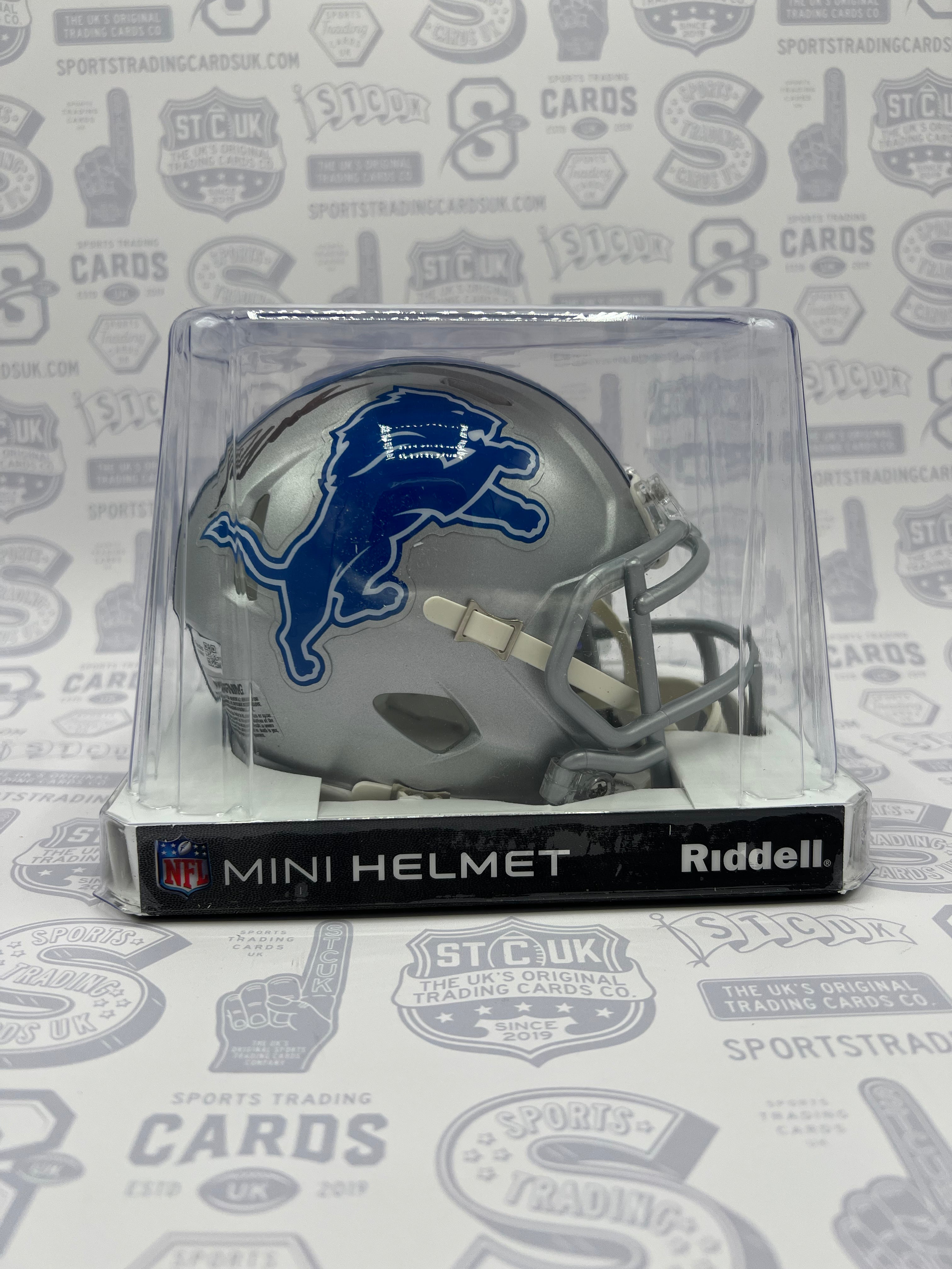 D'ANDRE SWIFT Autographed Detroit Lions Flash Mini Speed Helmet