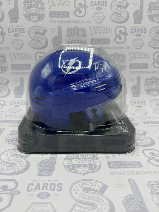 Haydn Fleury Tampa Bay Lightning Autographed Blue Mini Helmet