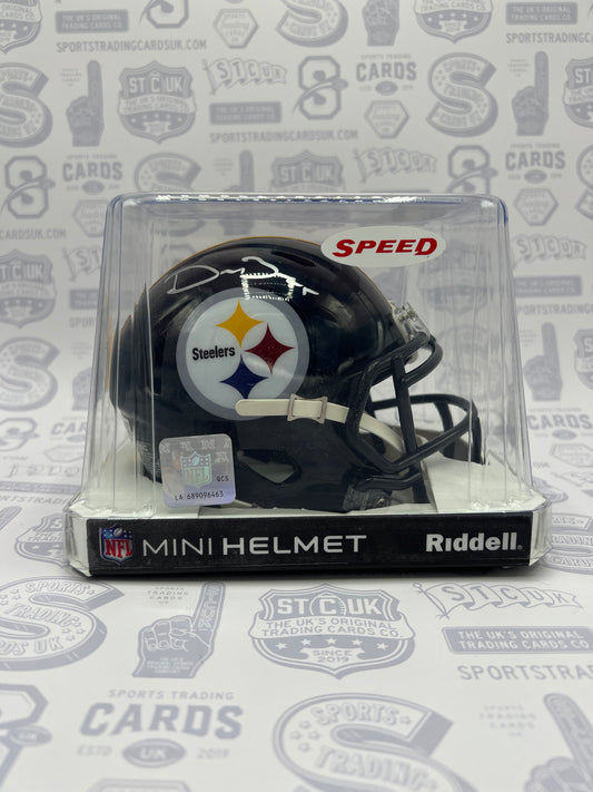 Devin Bush Pittsburgh Steelers Autographed Riddell Speed Mini Helmet