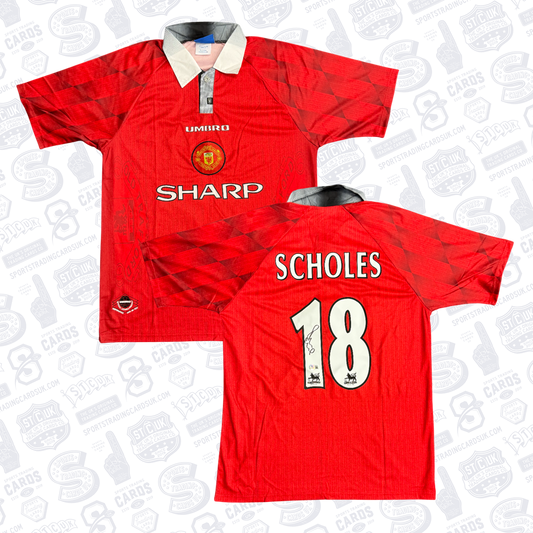 Paul Scholes Signed Man Utd Jersey
