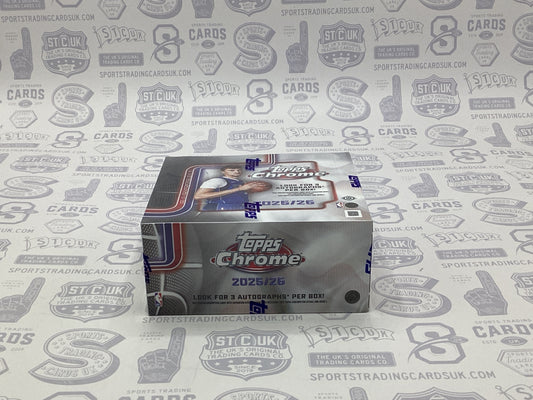 2025-26 Topps Chrome Basketball Hobby Jumbo Box