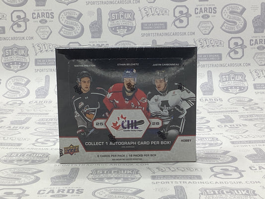 2025-26 Upper Deck CHL Hockey Hobby Box