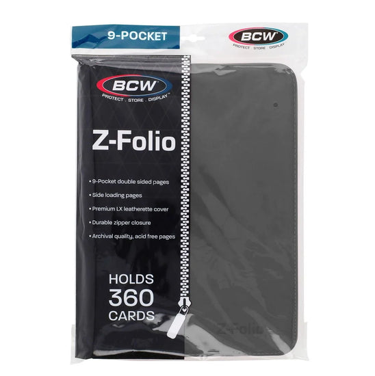 BCW Z-Folio 9-Pocket Album - Gray - Sports Trading Cards UK