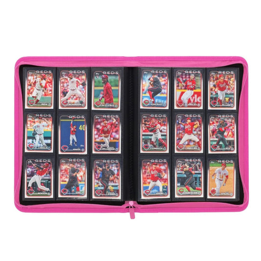 BCW Z-Folio 9-Pocket Album - Pink - Sports Trading Cards UK