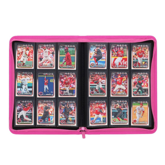BCW Z-Folio 9-Pocket Album - Pink - Sports Trading Cards UK