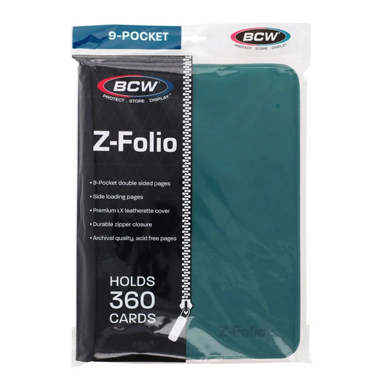 BCW Z-Folio 9-Pocket Album - Teal BCW Z-Folio 9-Pocket Album - Teal