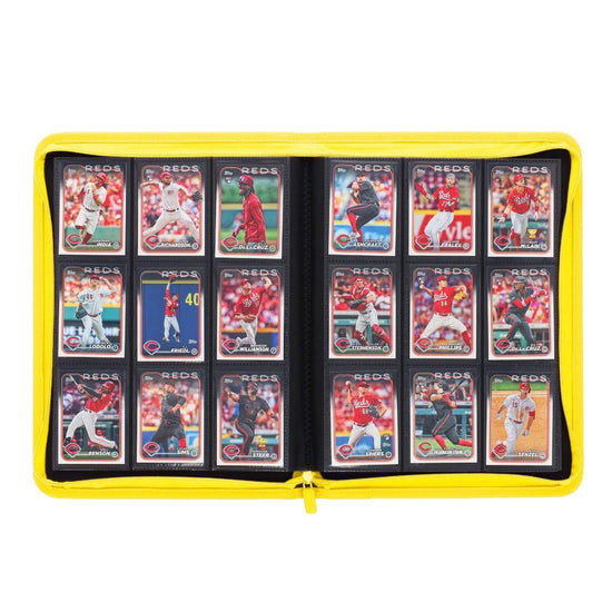 BCW Z-Folio 9-Pocket Album - Yellow - Sports Trading Cards UK