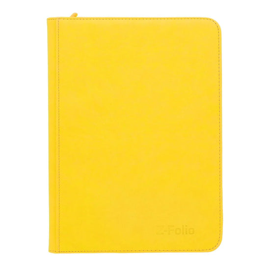 BCW Z-Folio 9-Pocket Album - Yellow - Sports Trading Cards UK