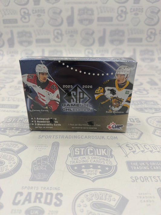 2025-26 Upper Deck CHL SP Game Used Hockey Hobby Box
