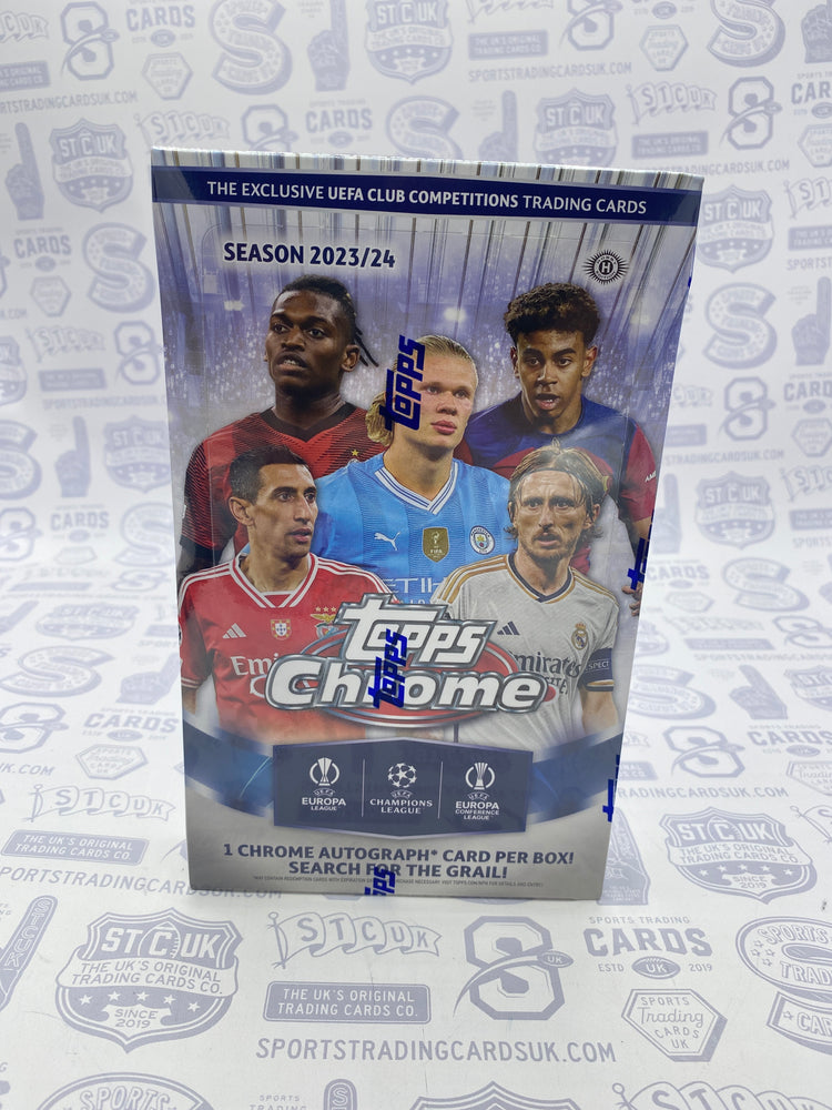 2023/24 Topps Chrome UEFA Club Competitions Soccer Hobby Box