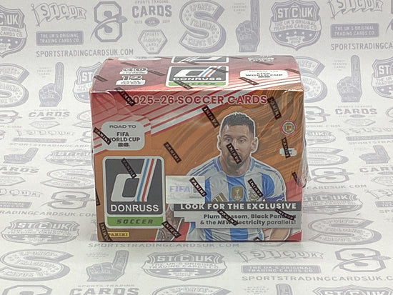 2025-26 Panini Donruss Road to FIFA World Cup Soccer International Hobby Box - Sports Trading Cards UK