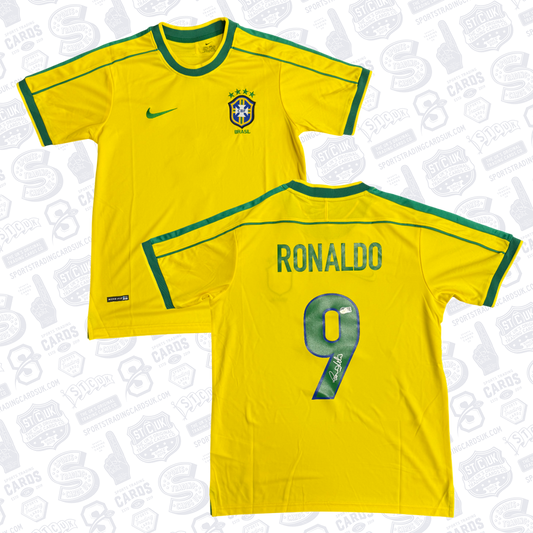 Ronaldo Nazario Signed Brazil Jersey #9 - Beckett COA