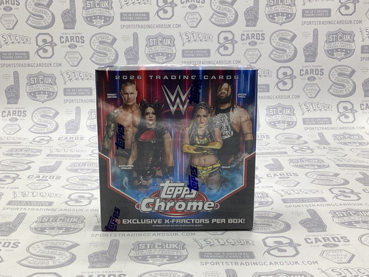 2026 Topps Chrome WWE Wrestling Mega Box - Sports Trading Cards UK