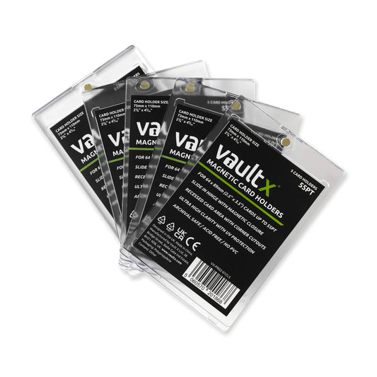 VaultX Magnetic Card Holders 55pt - 5 pack