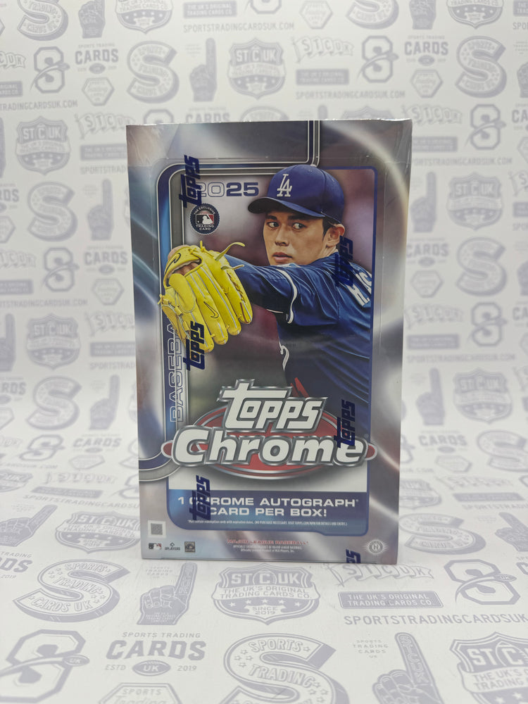 Topps Chrome Honkbal 2025 Waardedoos - Fabrieksverzegeld Met 28 Kaarten | Rookies, Refractors & Handtekeningen