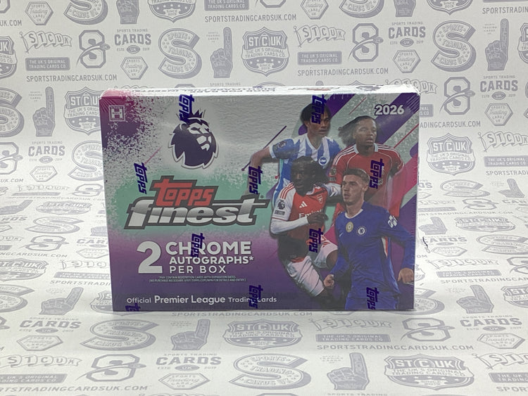 2026 Topps Finest English Premier League Soccer Hobby Box - Sports Trading Cards UK