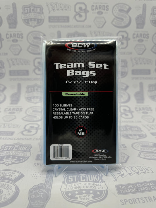 BCW Team Set Bag Resealable 100ct Pack