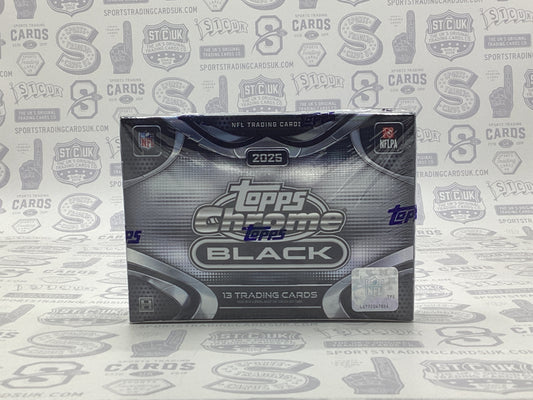 2025 Topps Chrome Black Football Hobby Box