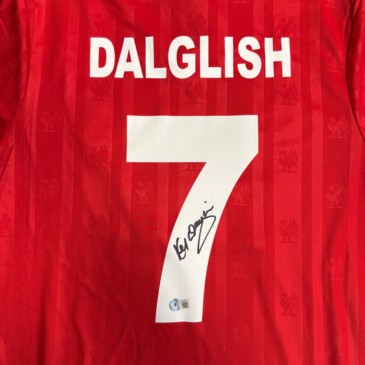Kenny Dalglish #7 Liverpool 86/87 Home Signed Jersey