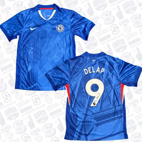 Liam Delap Signed Chelsea Home Jersey #9 - Beckett COA