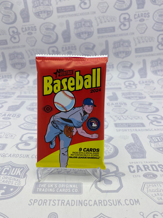 2024 Topps Heritage Baseball Hobby Pack