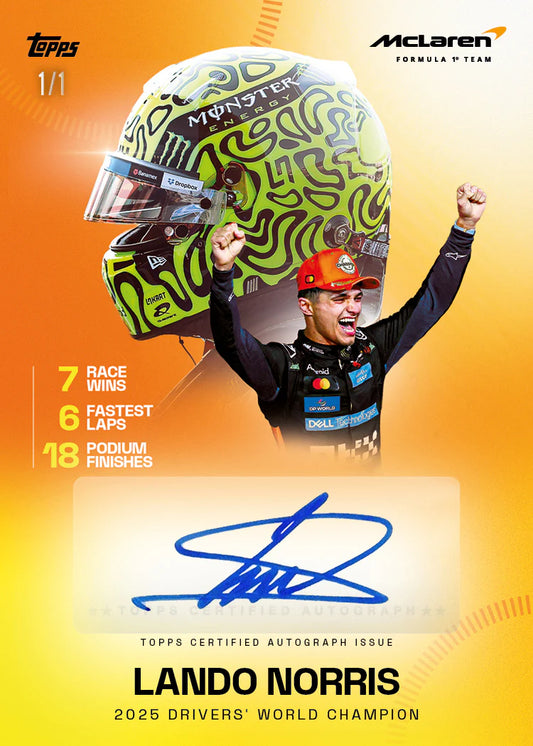 Pre-order 2025 McLaren Racing Box - Sports Trading Cards UK