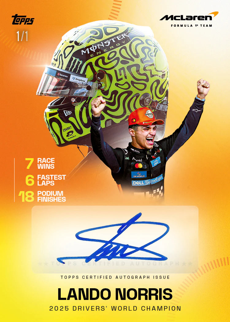 Pre-order 2025 McLaren Racing Box - Sports Trading Cards UK