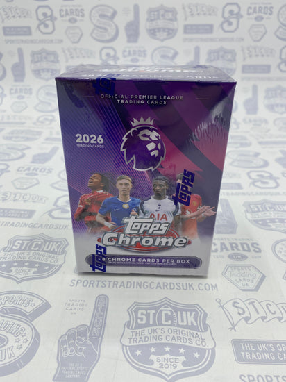 2025/26 Topps Chrome English Premier League Soccer Value Box - Sports Trading Cards UK