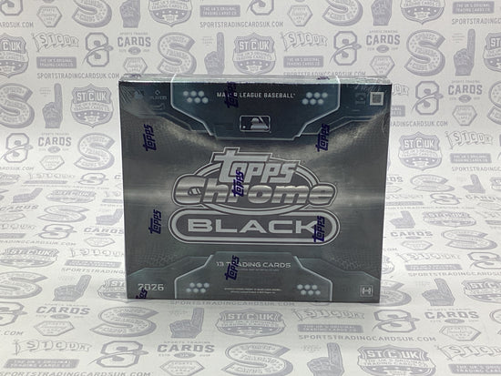 2026 Topps Chrome Black Baseball Hobby Box - Sports Trading Cards UK