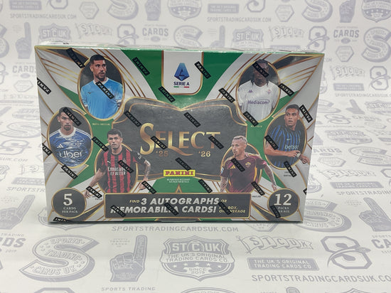 2025-26 Panini Select Serie A Soccer Hobby Box - Sports Trading Cards UK