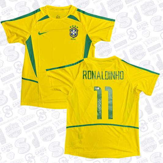 Ronaldinho Signed Brazil Jersey #11 - Beckett COA