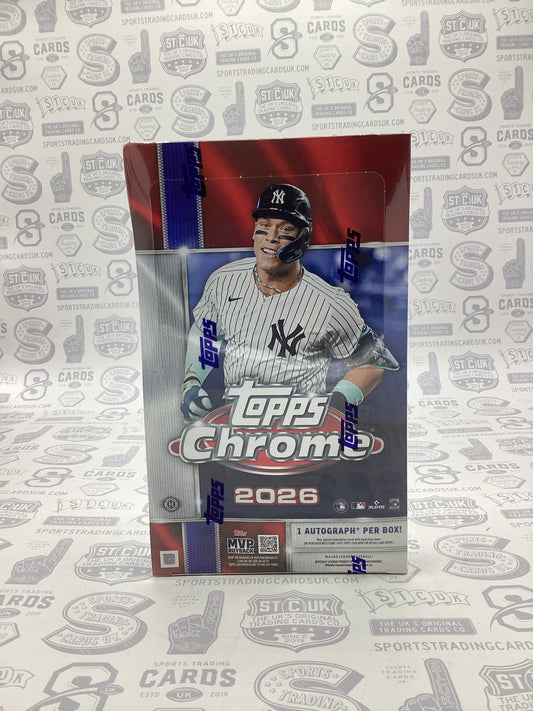 2026 Topps Chrome Baseball Hobby Box