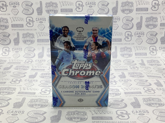 2024-25 Topps Chrome UEFA Women's Champions League Soccer Hobby Box