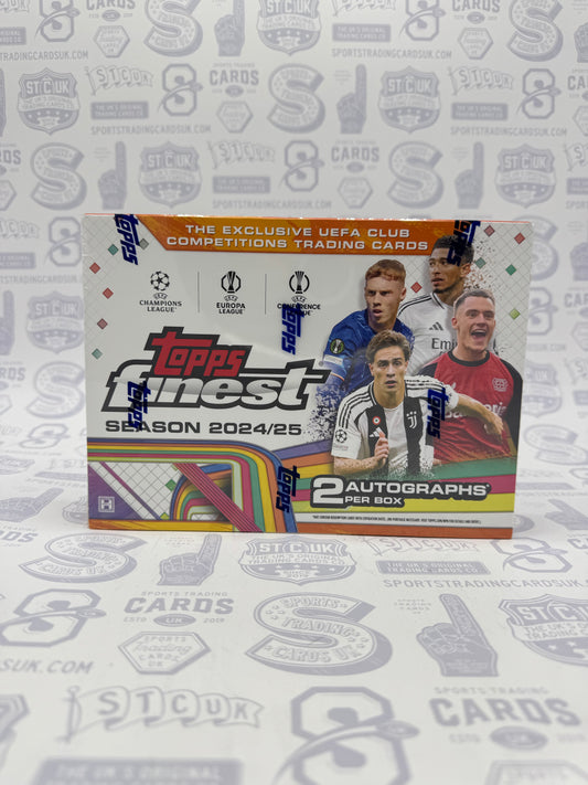2024-25 Topps UEFA Club Competitions Finest Soccer Hobby Box