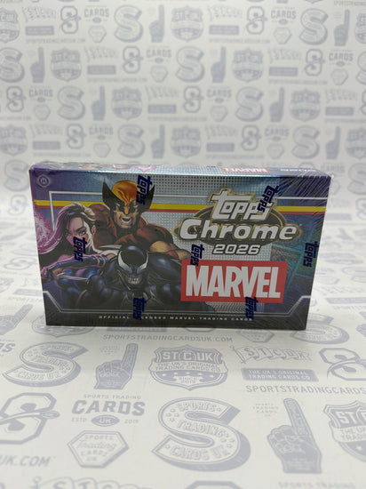 2026 Topps Chrome Marvel Comics Hobby Box - Sports Trading Cards UK
