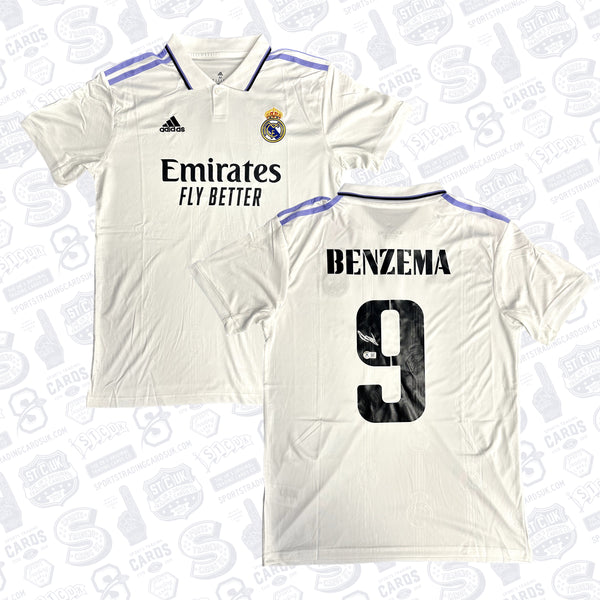 Karim Benzema Signed Real Madrid Home Jersey #9 - Beckett COA