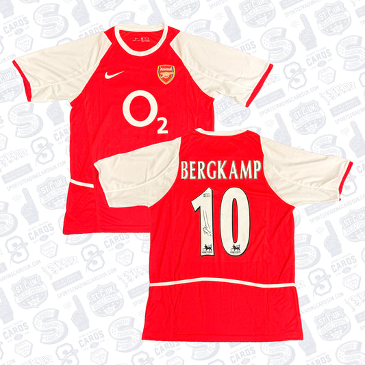 Dennis Bergkamp Signed Arsenal Jersey
