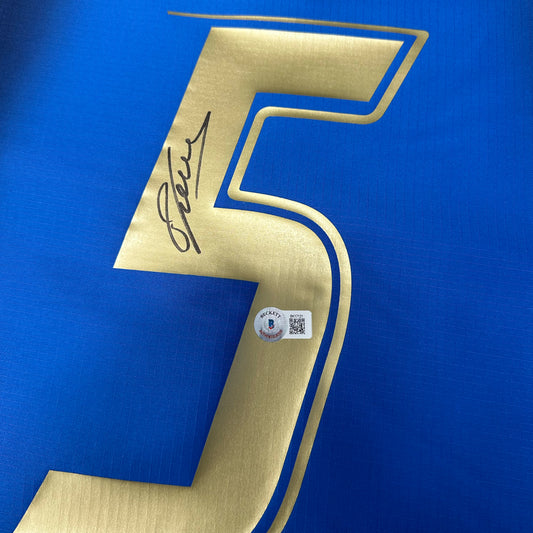 Fabio Cannavaro Signed Italy National Team Soccer Jersey #5 - Beckett COA