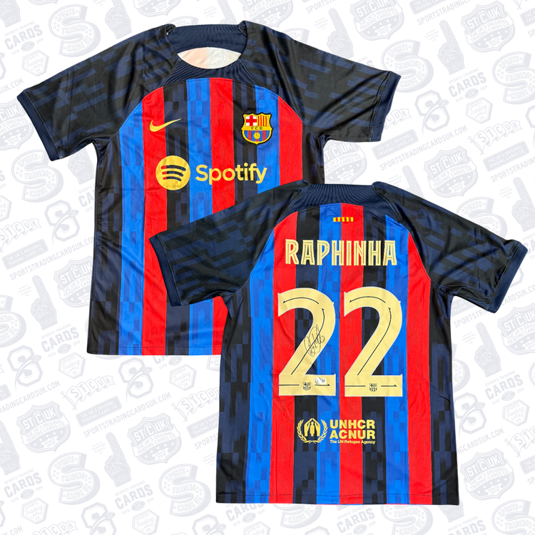 Raphina #22 Barcelona 22/23 Home Signed Jersey