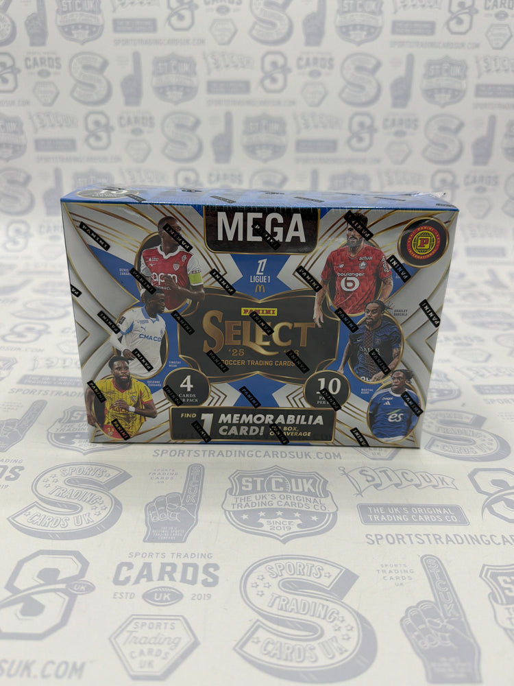 2025/26 Panini Select Ligue 1 Soccer Hobby International Mega Box - Sports Trading Cards UK