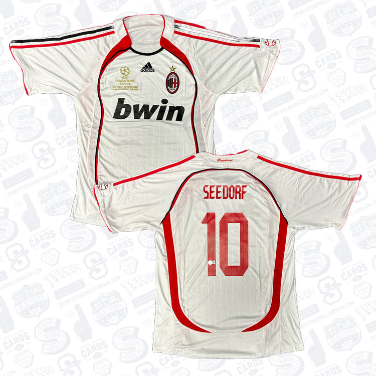 Clarence Seedorf Signed AC Milan UCL 2007 Final Soccer Jersey #10 - Beckett COA